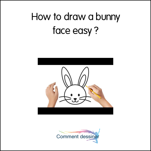 How to draw a bunny face easy